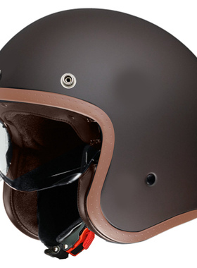 哈雷复古半盔头盔摩托车巡航四三盔3C认证骑行JO通勤泡泡透明镜