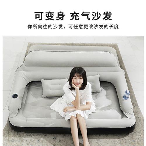 自充气床垫打地铺加厚双人家用充气沙发懒人床单人气垫床折叠床