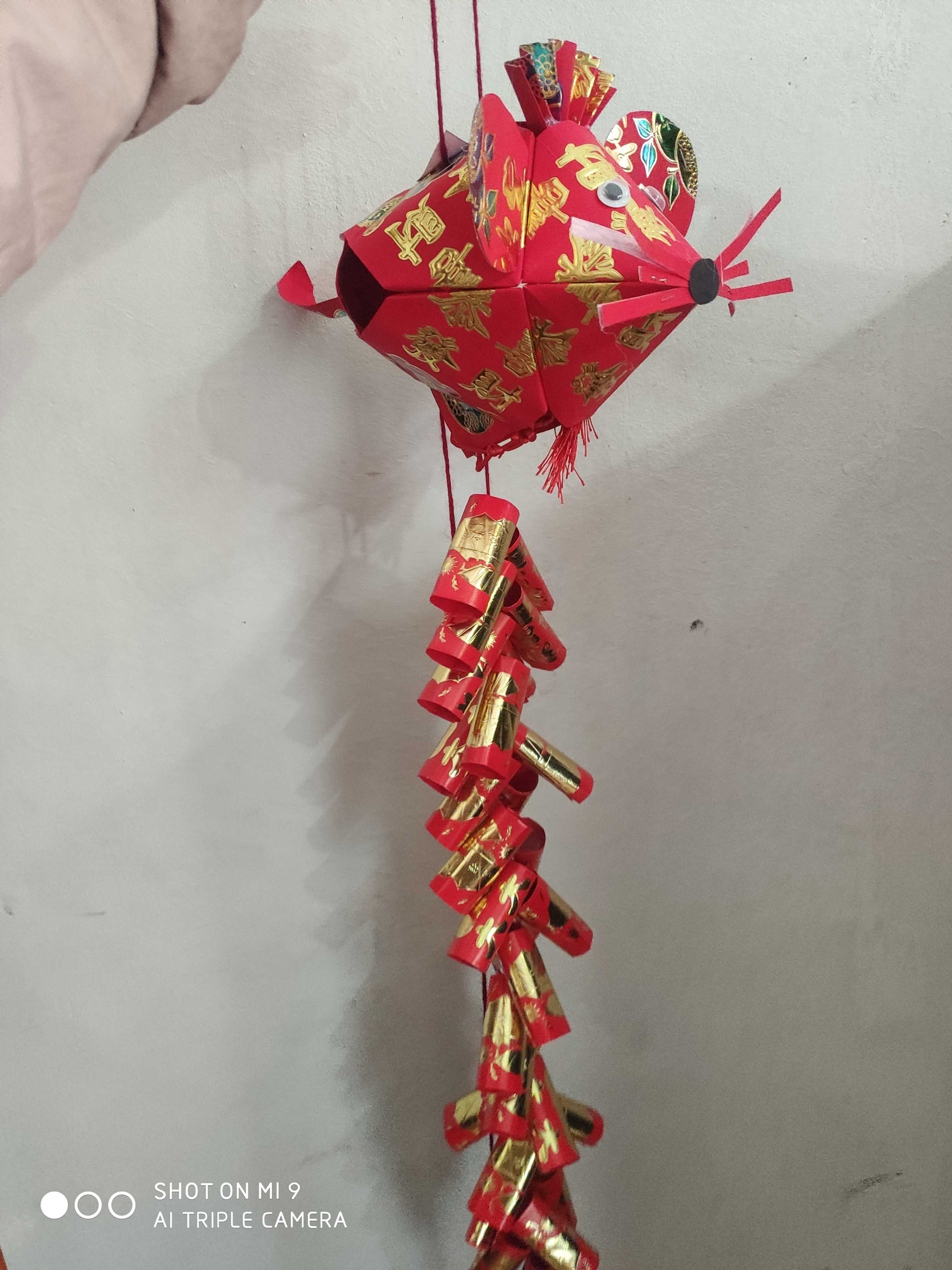 中秋节元宵纯手工红包灯笼制作儿童红包老鼠鞭炮秋灯笼成品