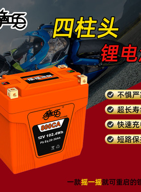 摩唤锂电池通用哈雷12v宝马杜卡迪原装川崎摩托车电瓶铃木大排量