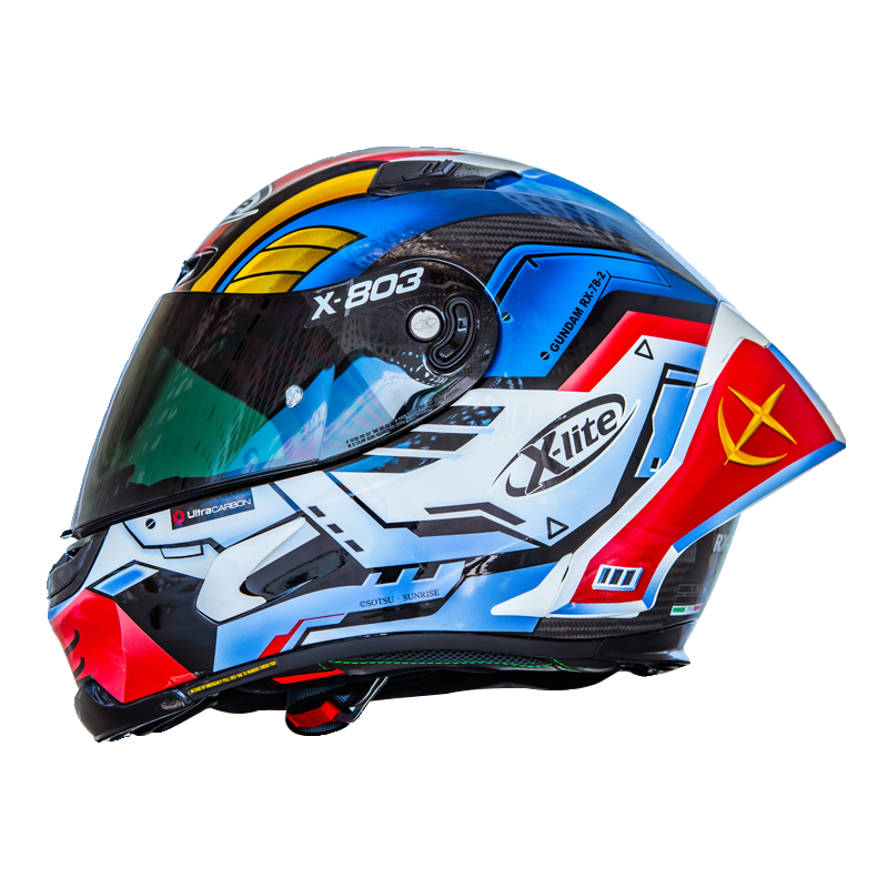 意大利进口nolan诺兰Xlite X803RS摩托赛车头盔碳纤维高达头盔