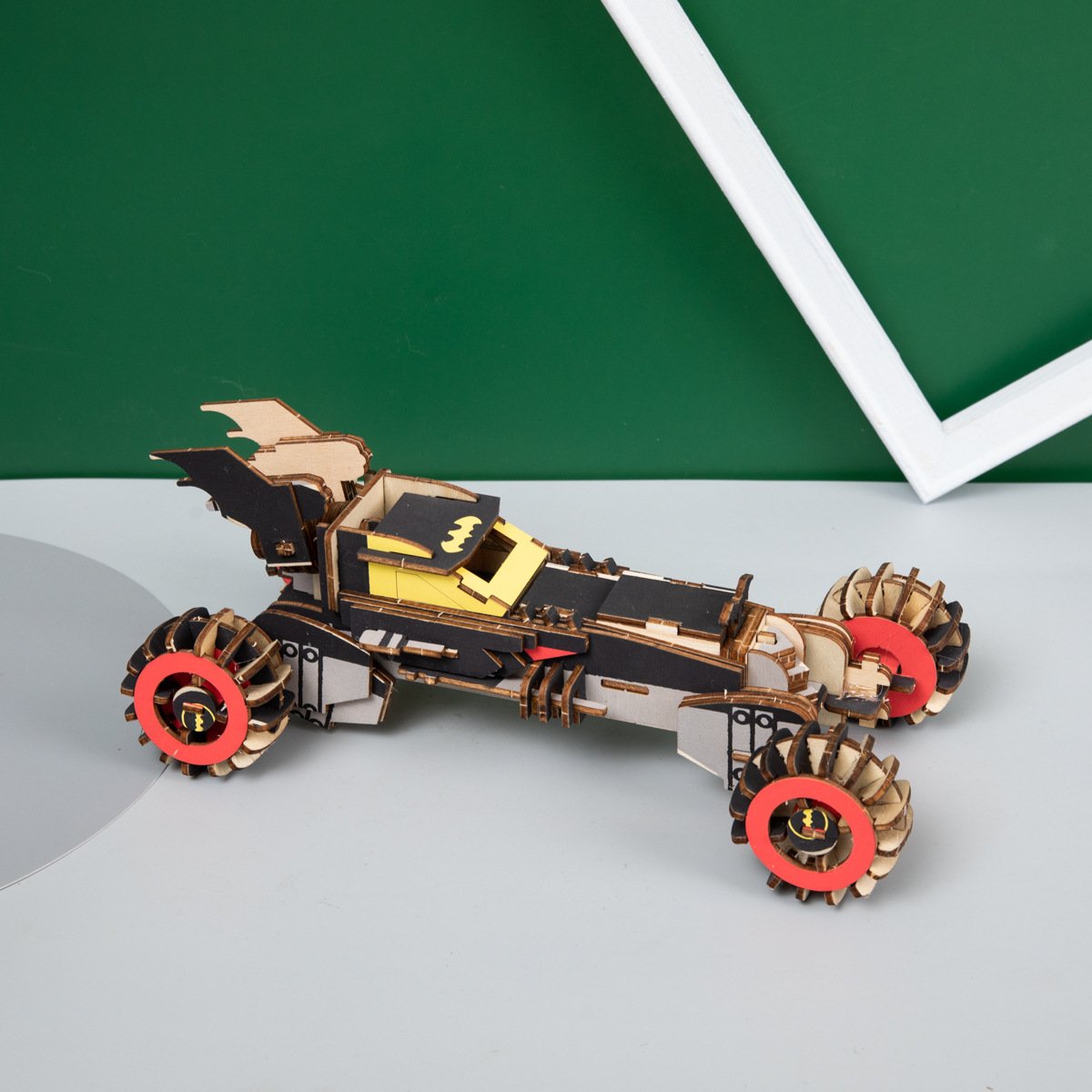 木制益智玩具儿童3D立体拼图8-10岁男孩子组装公交车巴士汽车模型