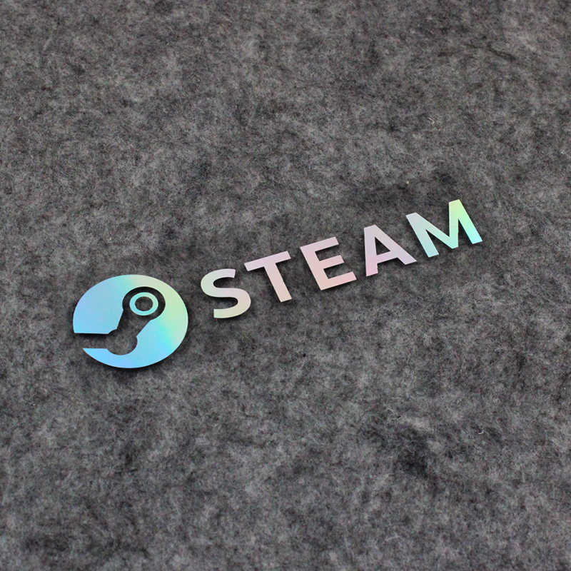 知名游戏销售平台STEAM蒸汽机标志logo摩托汽车箱包电脑贴纸防水