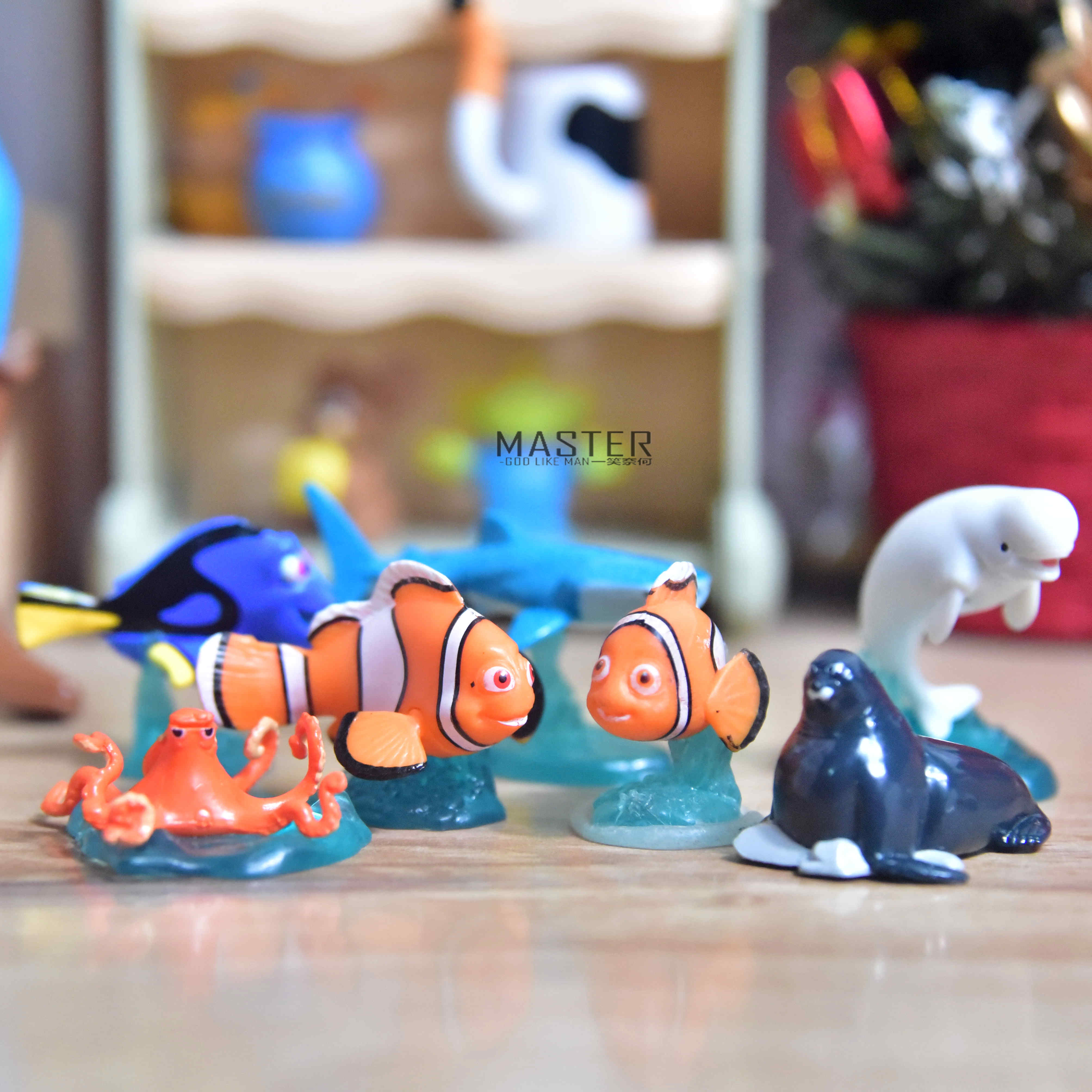 原单 海底总动员 尼莫 小丑鱼 迷你可爱卡通公仔摆 玩具模型