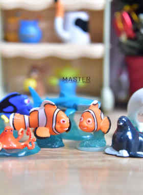 原单 海底总动员 尼莫 小丑鱼 迷你可爱卡通公仔摆 玩具模型