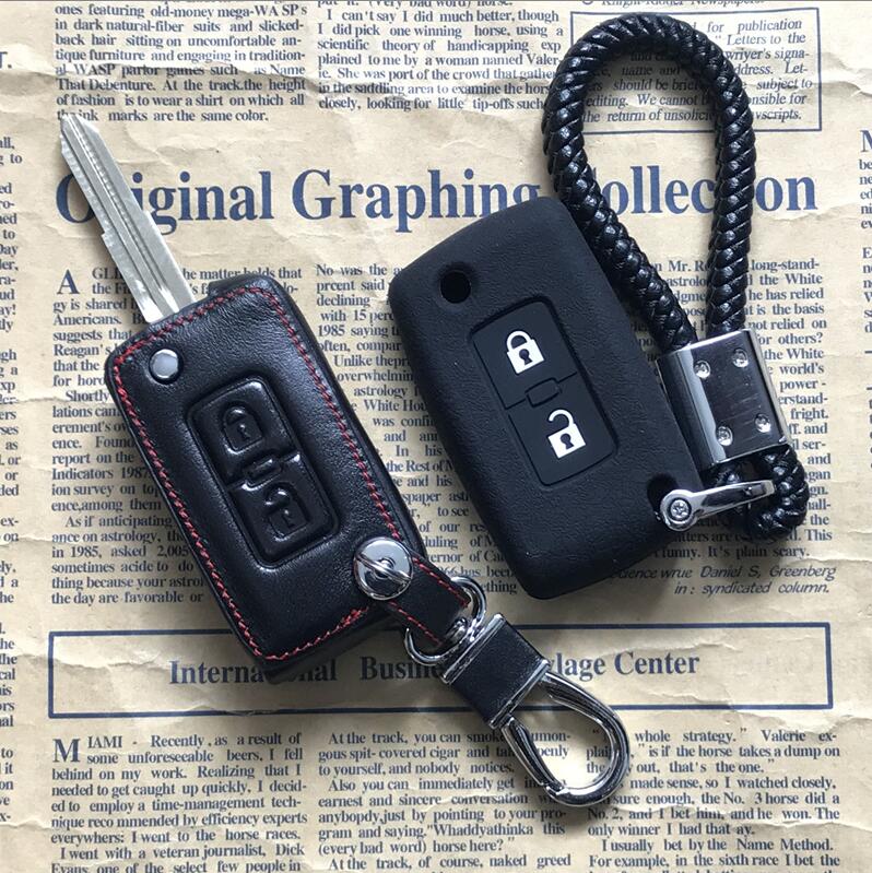 三菱帕杰罗V93硅胶钥匙套 专用钥匙包 帕杰罗V93真皮遥控保护套