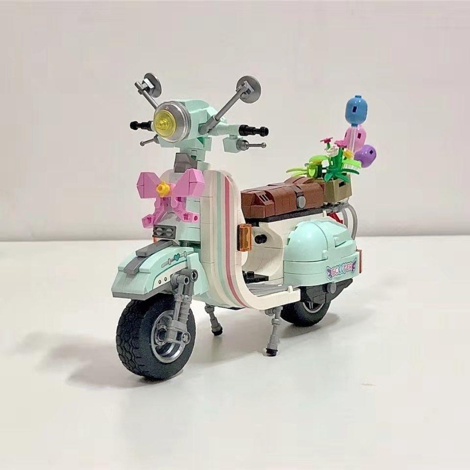 LOZ/俐智女孩小颗粒积木拼装儿童益智玩具小绵羊摩托车生日礼物