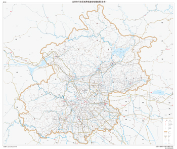 北京市地图行政区划水系河流湖泊交通地形铁路卫星流域打印定制