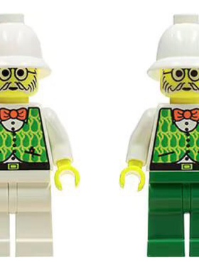 乐高Lego 冒险者系列 东方探险 绝版人仔 adv026 035基尔罗伊博士