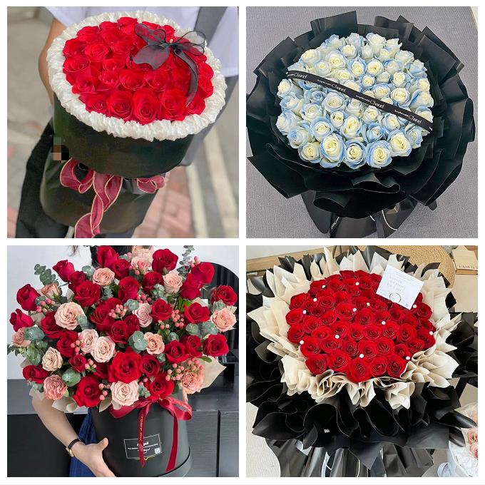 新疆新源县昭苏尼勒克县塔城市同城鲜花店配送38节玫瑰给女友老婆