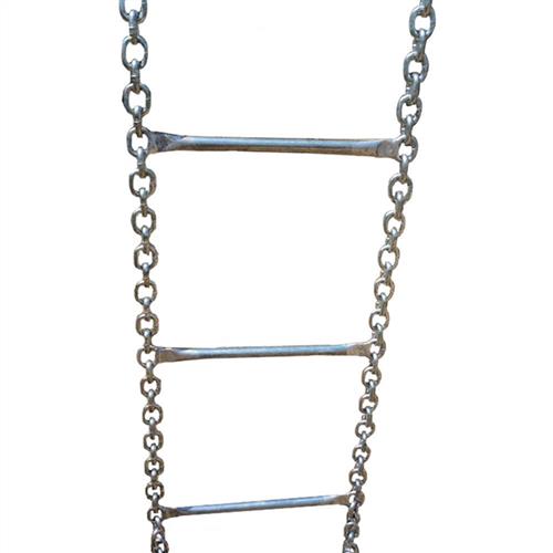 多功能加宽训练软梯 攀爬软梯子 银色链条铁链焊接消防梯专用定制