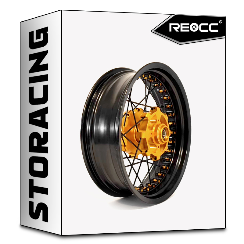 REOCC锐奥克摩托车高性能改装锻造RS铝合金轮毂辐条真空胎通用