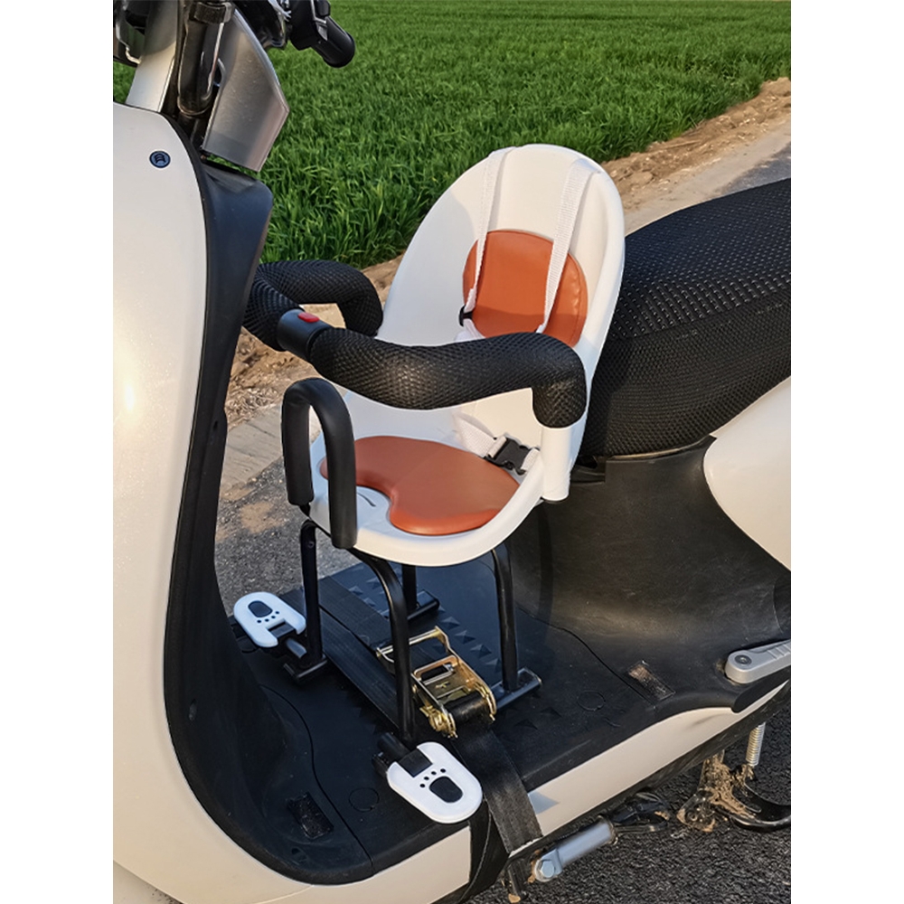 电动车儿童通用前置安全座椅宝宝摩托车护栏安全绑带减震婴儿座椅