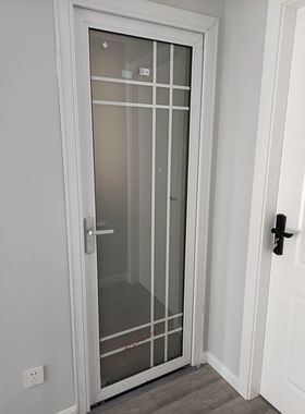 现货卫生间厕所门简约铝镁合金钛镁家用浴室洗手间单开厨房玻璃门