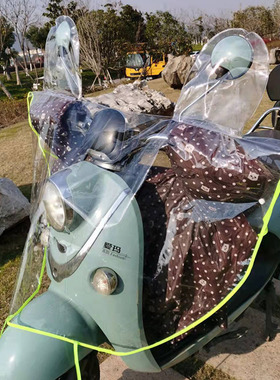 新款加大电动车中控防雨罩踏板摩托电瓶单车手把套挡风被包防水套