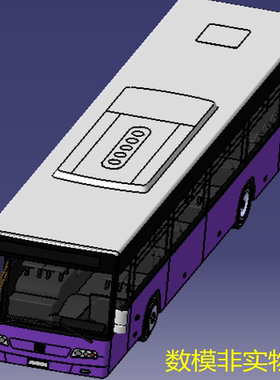 大巴客车公共汽车3D三维几何数模型Catia曲面造型图纸座椅内外饰