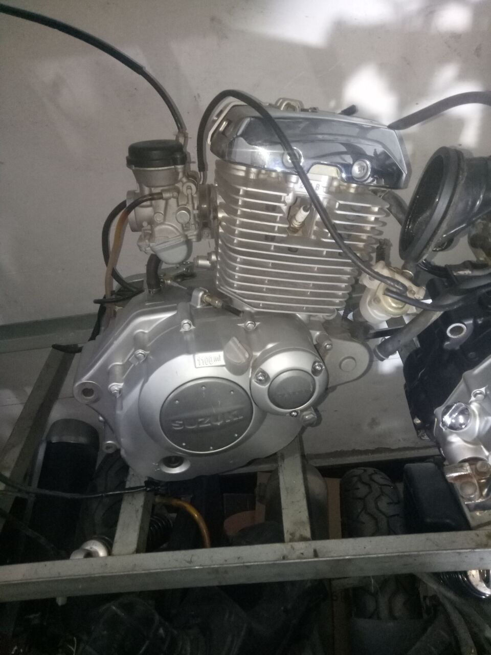 原装拆车摩托车发动机铃木王机头钻豹GS125cc 锐爽125发动机总成