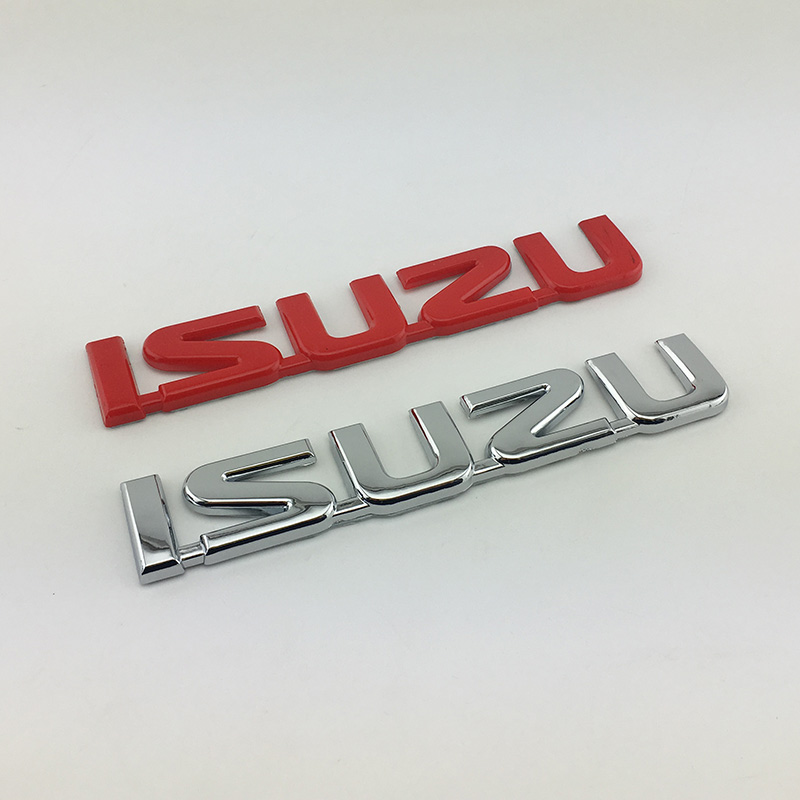 ISUZU车标志五十铃车标 英文字母车贴标 D-MAX铃拓后尾箱车尾车标