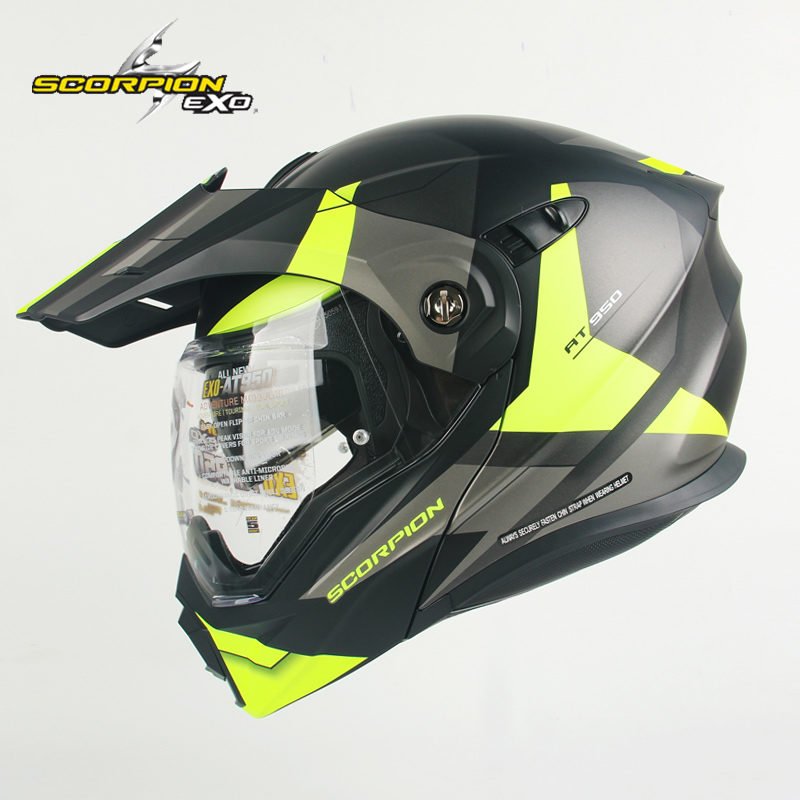 新款SCORPION蝎子头盔四季防雾多功能拉力盔揭面盔摩托车头盔男女