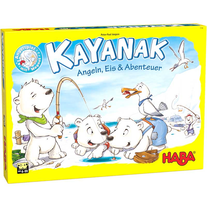 德国haba桌游 7146北极熊钓鱼 4岁以上动作技巧游戏儿童益智玩具