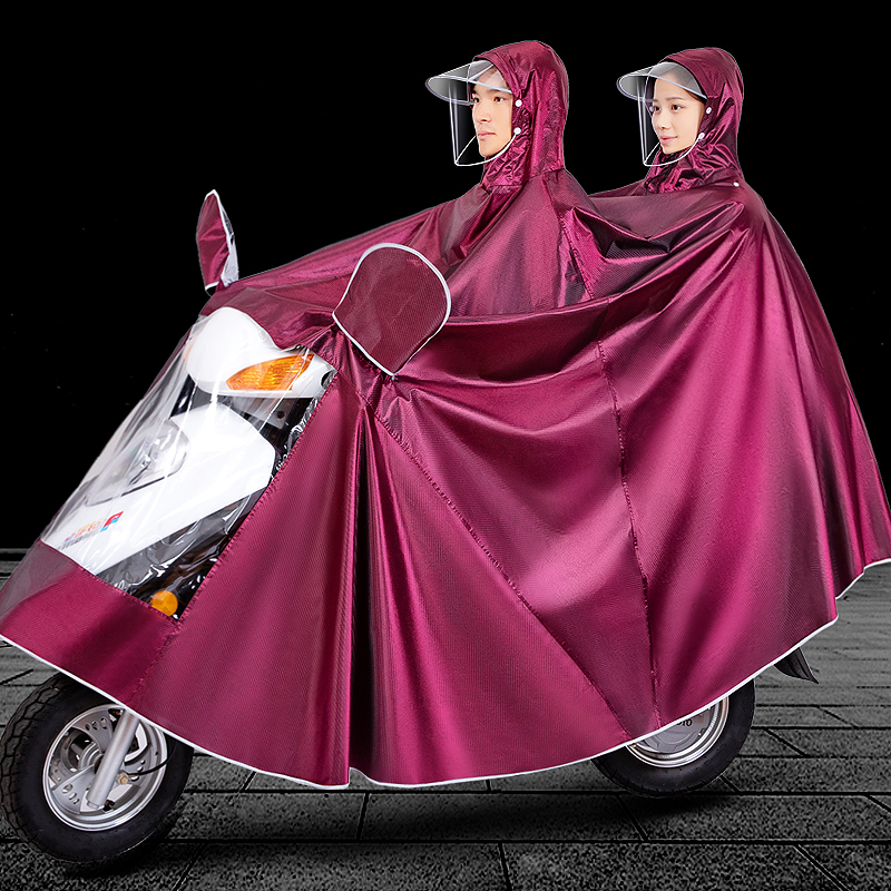 雨衣电动车全身长款防暴雨电瓶摩托车男女款单双人加厚雨披