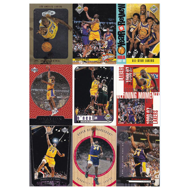 NBA球星卡 大鲨鱼 科比 奥尼尔 篮球纹 OK组合 UD 1998