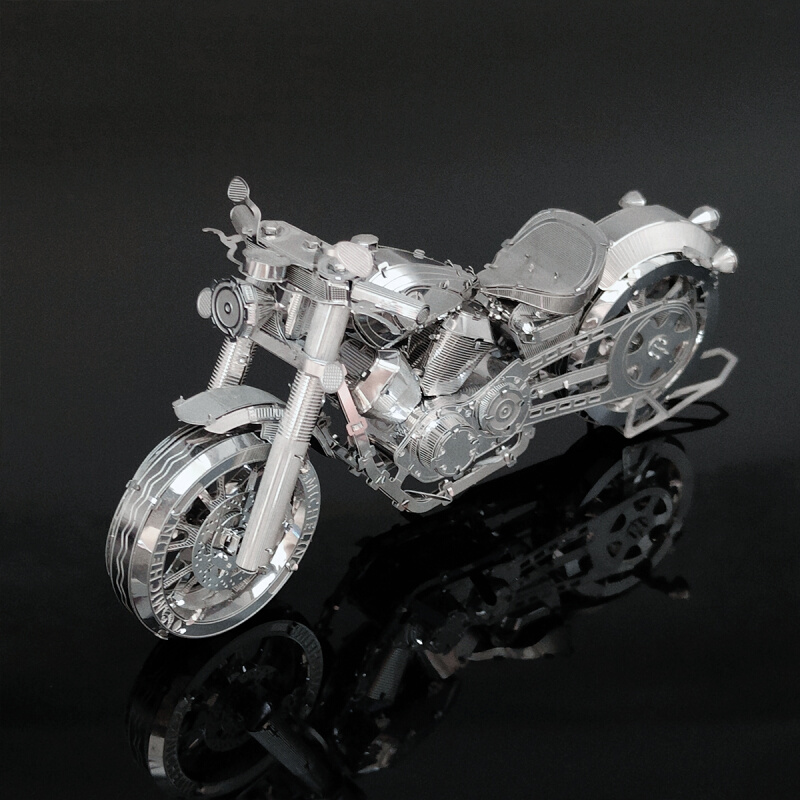 摩托车 3D立体金属拼图DIY手工制作益智拼装模型成人玩具