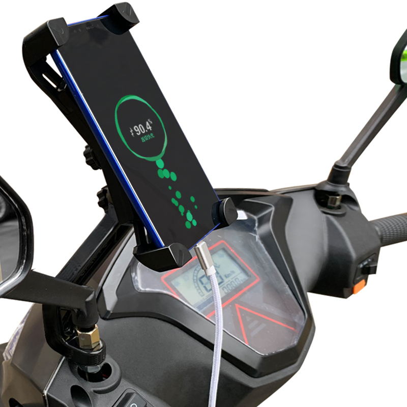 电动自行车踏板摩托车车载手机支架骑行导航手机架防震电瓶车通用