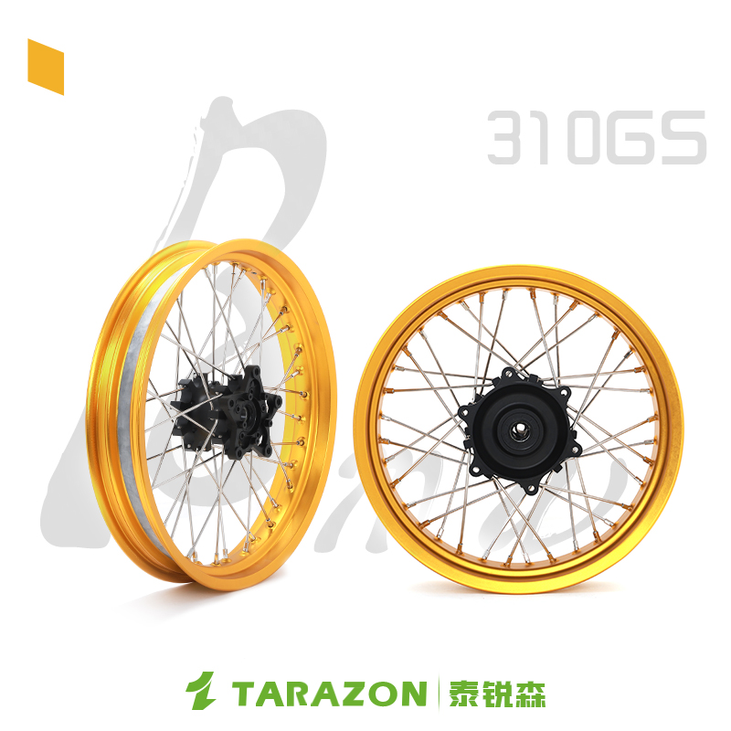 TARAZON泰锐森适配宝马310GS辐条轮毂真空胎摩托车轮圈轮辋改装件