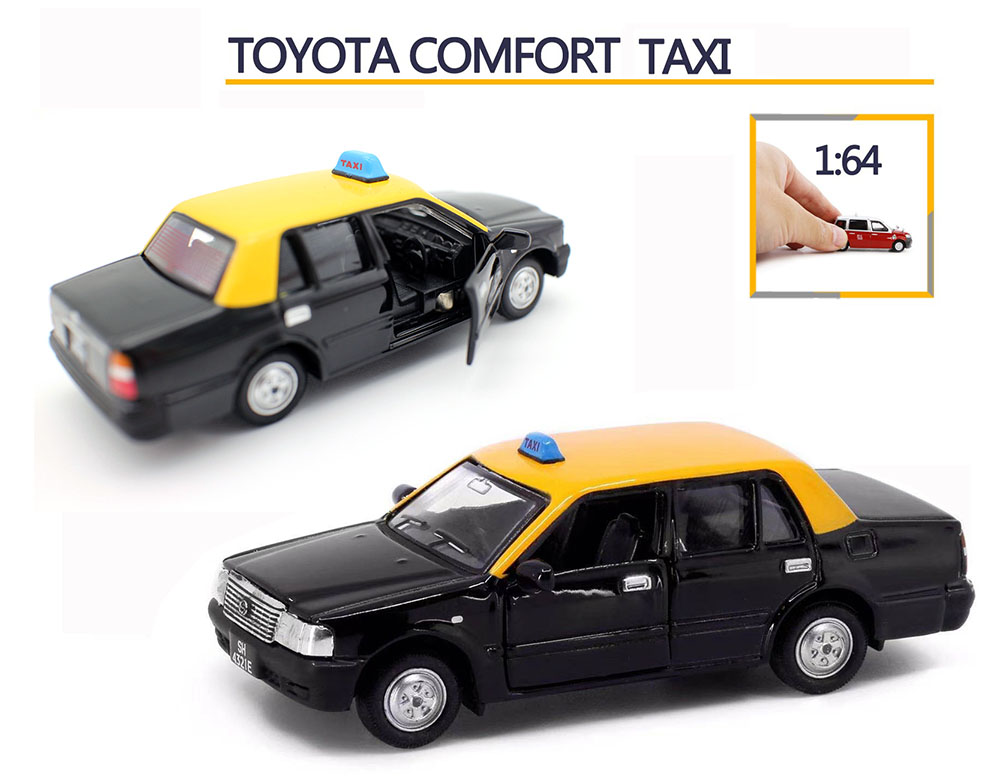 Tiny微影1 64 Crown Comfort 丰*田皇冠出租车香港的士TAXI合金车