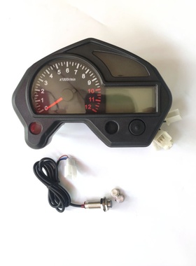 摩托骑士车改装仪表老虎2000码表液晶仪表里程表速度油量可调