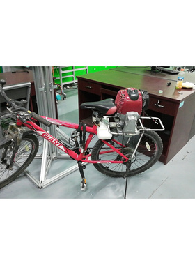 小厂跑摩托车4四冲程发动机改装自行车49CC汽油机带链盘链条套件