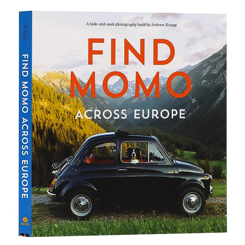 现货 穿越欧洲找到莫莫 英文原版摄影书 Find Momo across Europe 宠物摄影儿童互动学习进口正版插图书纽约时报畅销的风景摄影书