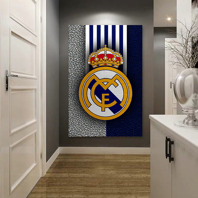 皇家马德里足球明星高清海报壁纸墙贴大学生宿舍卧室卷轴挂画装饰