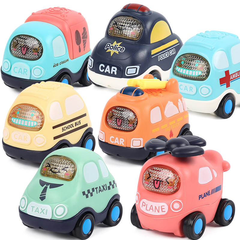 宝宝玩具小汽车男孩女婴幼儿童惯性直升飞机救援救护警车校园巴士
