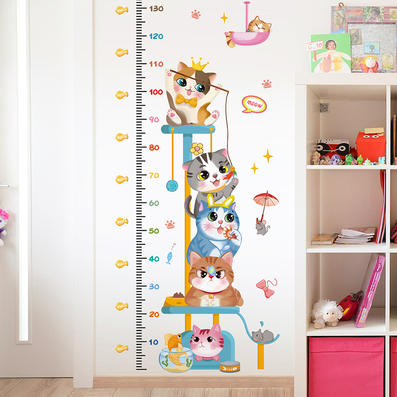 身高贴3d立体儿童量身高表墙贴宝宝测身高尺贴纸贴画自粘墙面装饰