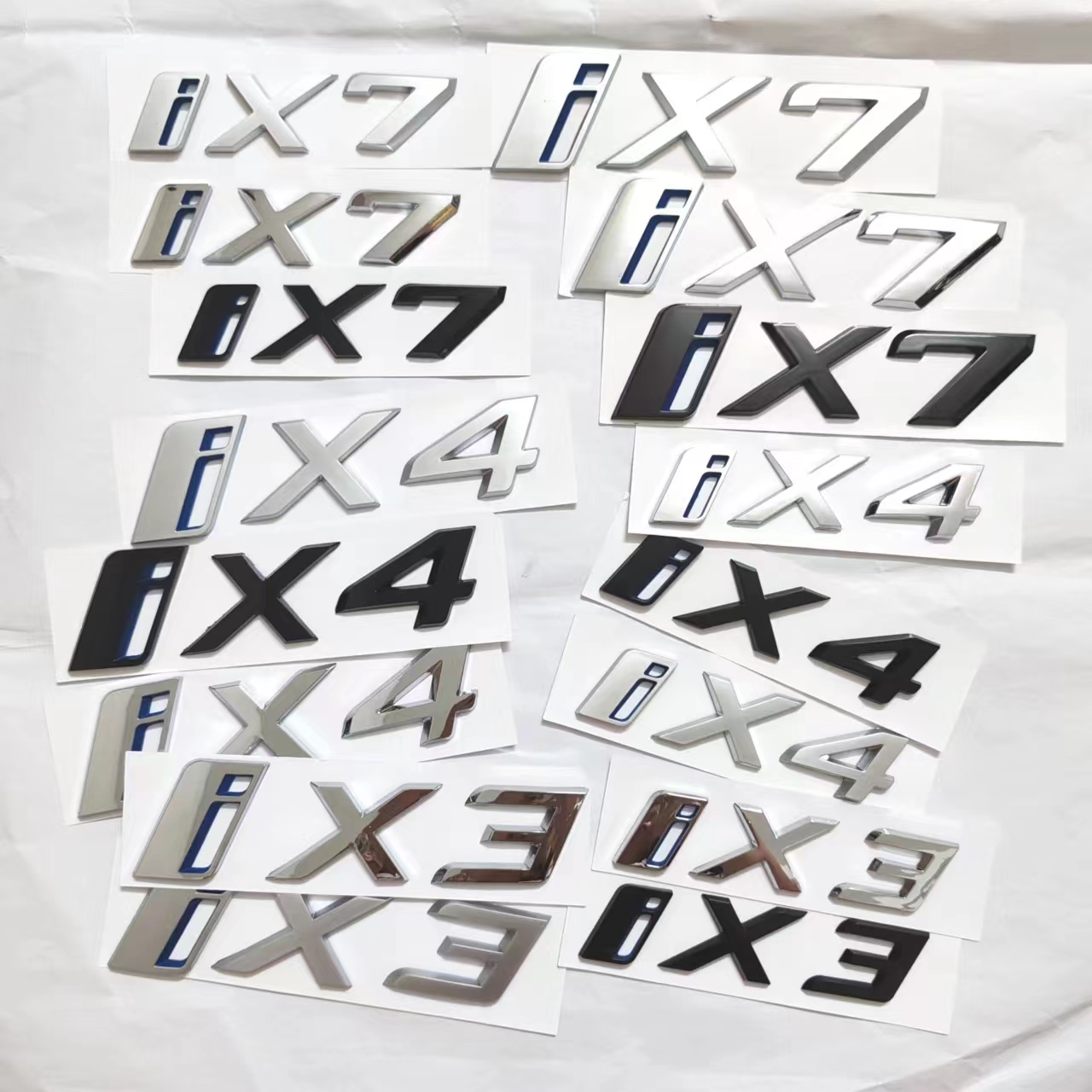 适用于华晨宝马iX3车标后尾标iX7车标新能源G08新款装饰标志改装