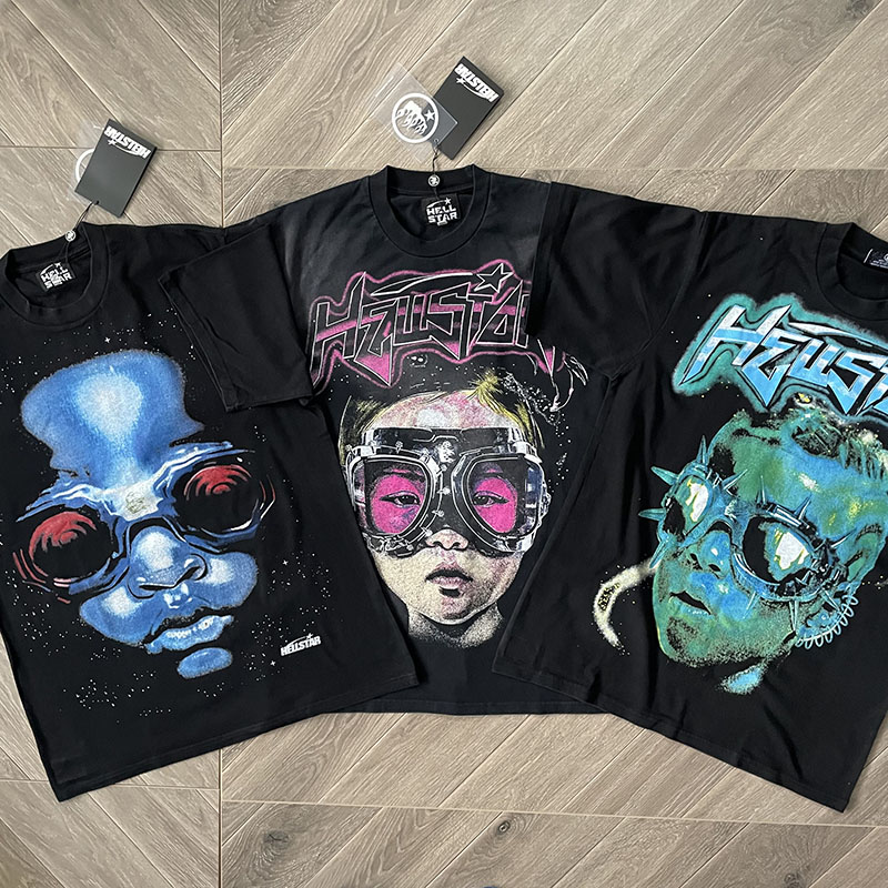 Hellstar Future Short Sleeve 美式高街男孩眼镜外星人短袖T恤