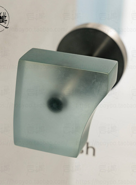 亚克力玻璃门水晶大拉手异形透明单孔推拉门把手商铺玻璃大门扶手
