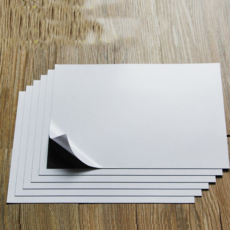 推荐A4 6Sheets self adhesive soft rubber Magnetic Sheet boar