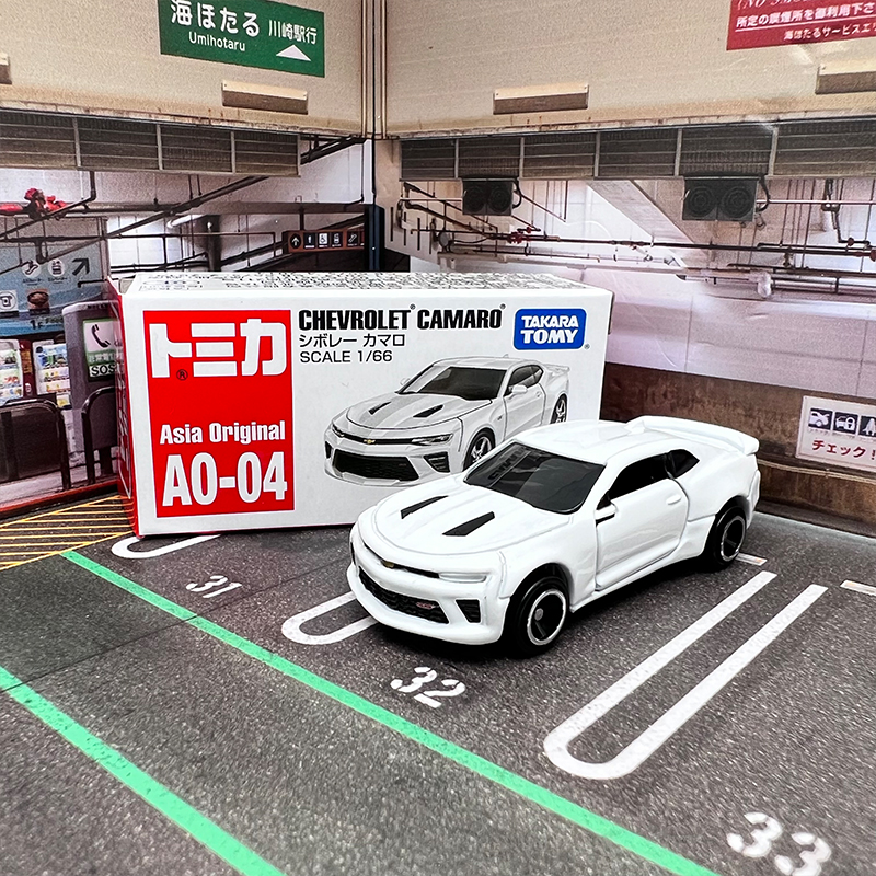 多美卡2023新车TOMY合金车模型红白盒亚洲限定AO-04雪佛兰科迈罗