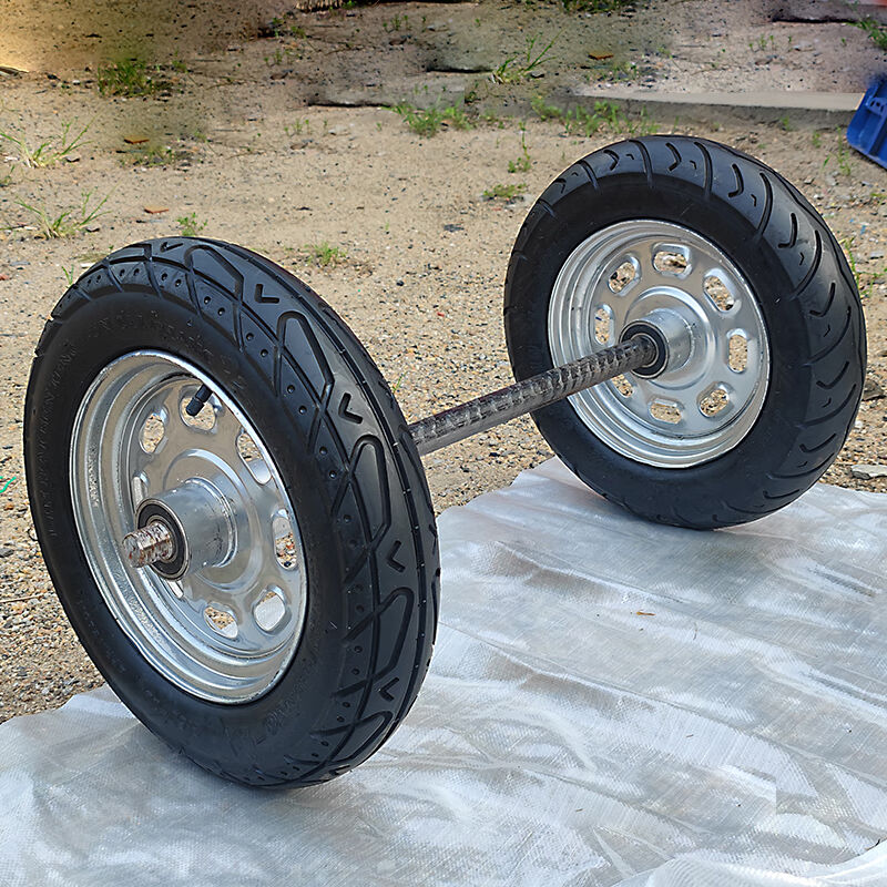 定制适用于万向轮脚轮工地手推车轮胎高载重摩托车旧轮改装两轮连