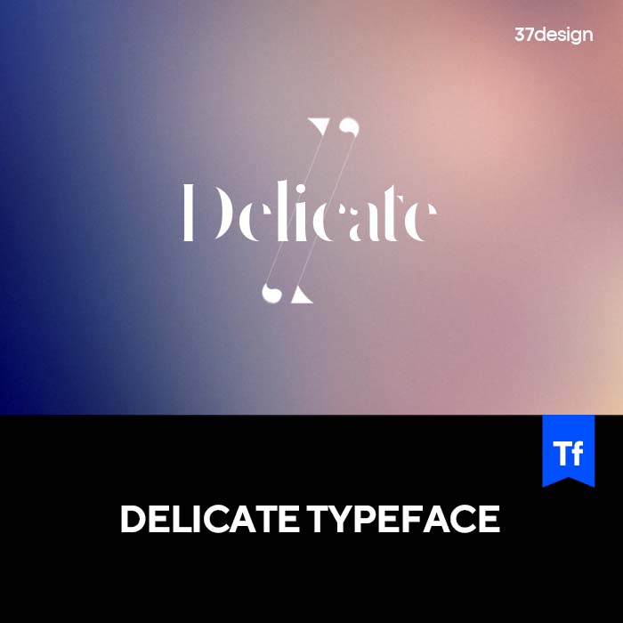 Delicate免费商用复古经典衬线英文字体logo品牌标识排版版式字体