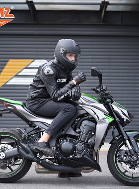 AMZ摩托车全覆式男女个性酷夏季机车全盔灰四季通用跑盔街车头盔