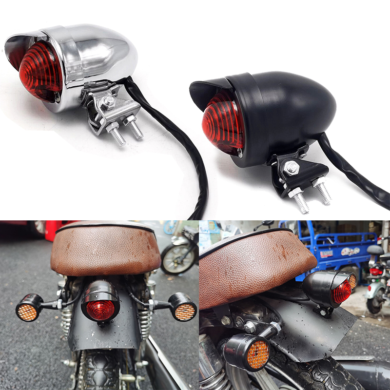 摩托车配件新款刹车改装复古LED指示灯 后尾灯 GN125 CG125刹车灯