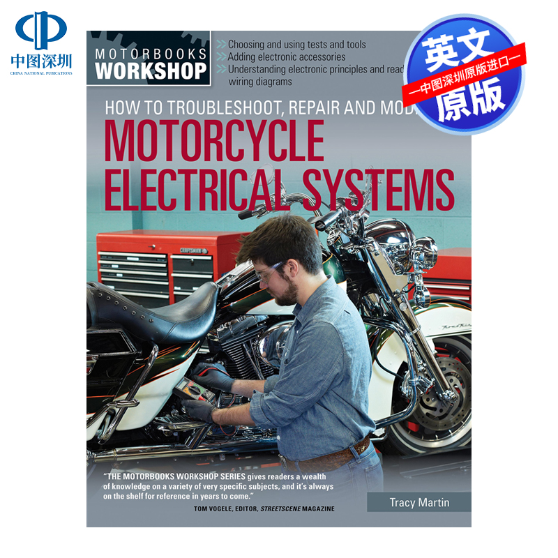 英文原版 如何对摩托车电气系统进行故障排除、维修和修改 How to Troubleshoot 进口正版书 维修手册 指南