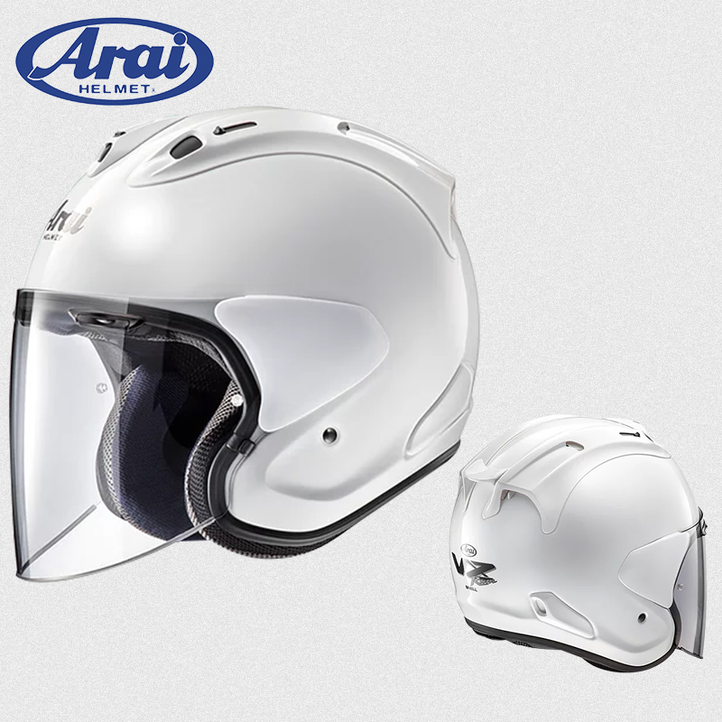日本进口ARAI VZ RAM素盔摩托机车纯色头盔巡航旅行半盔复古3/4盔
