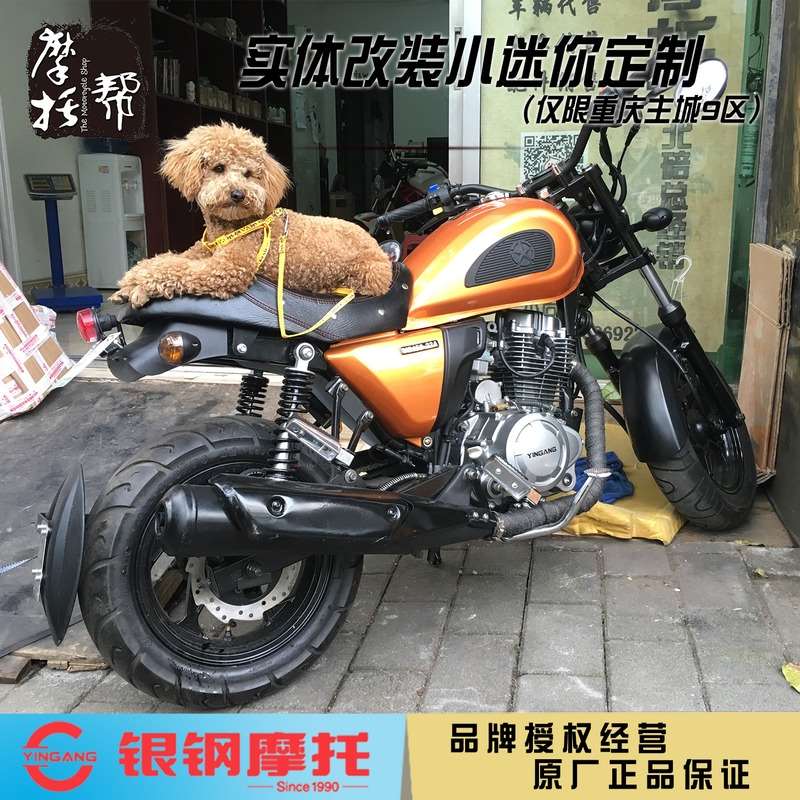 重庆摩托帮实体门店定制改装小迷你YG150-22摩托车改复古机车