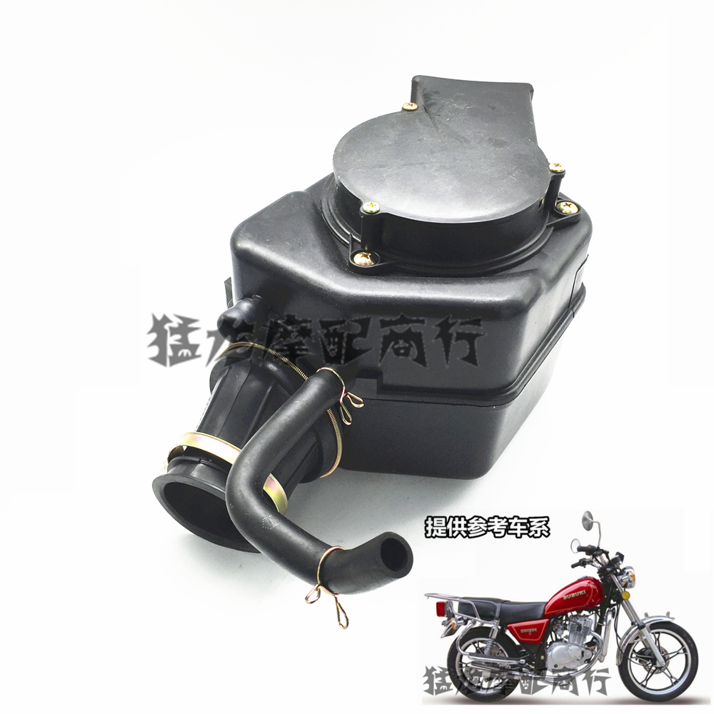 摩托车配件适用铃木太子GN125H小链条发动机空气过滤器总成滤清器