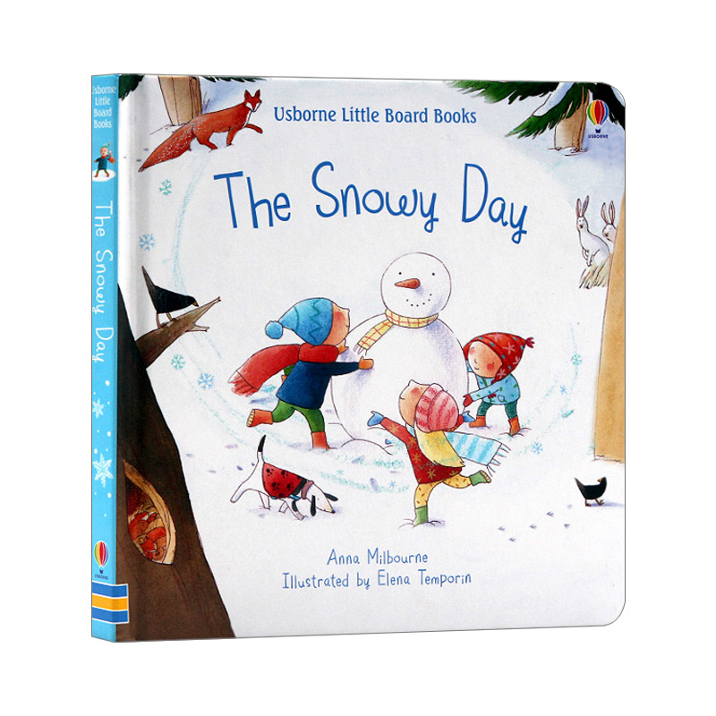 英文原版绘本小板书 Little Board Books The Snowy Day 下雪天 英文版 儿童读物 儿童启蒙纸板童话书 进口英语原版书籍
